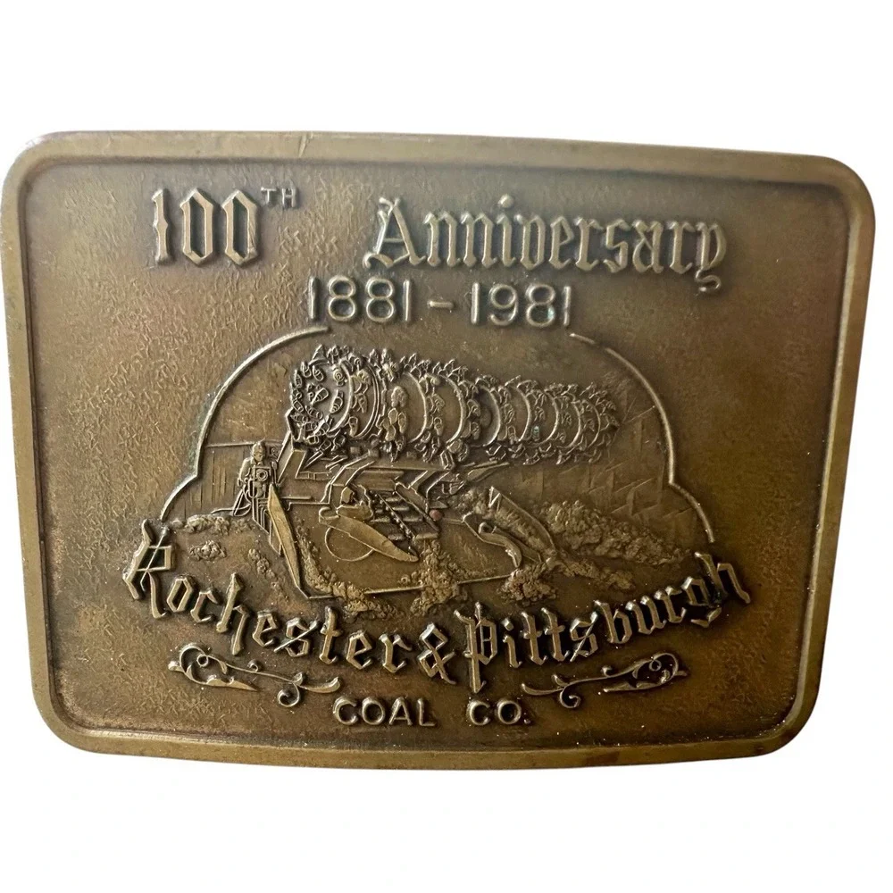 100th Anniversary 1881-1981 Rochester &‎ Pittsburgh Coal Co. Belt Buckle
